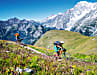 Der Traum-Trail vom Tête de la Tronche mit Blick auf den Mont Blanc.