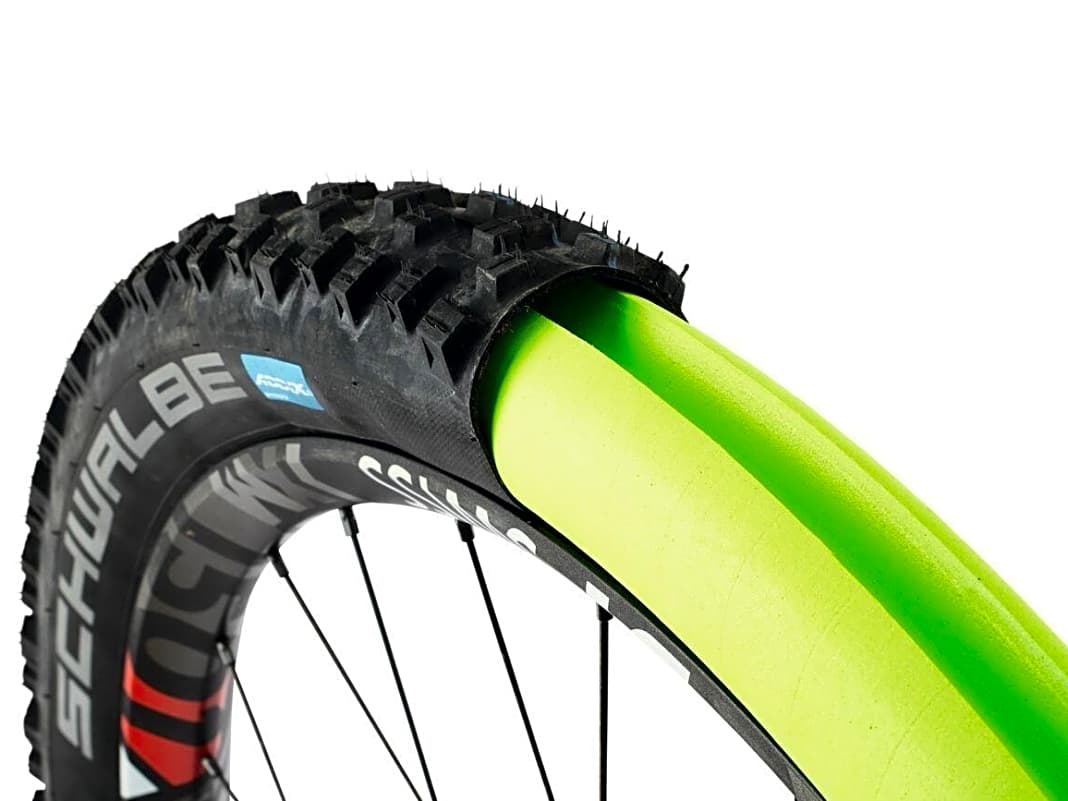 2 Stk MTB/ Straße Fahrrad Pannen Schutz Reifen Liner PVC 26inch 65mm Rot 
