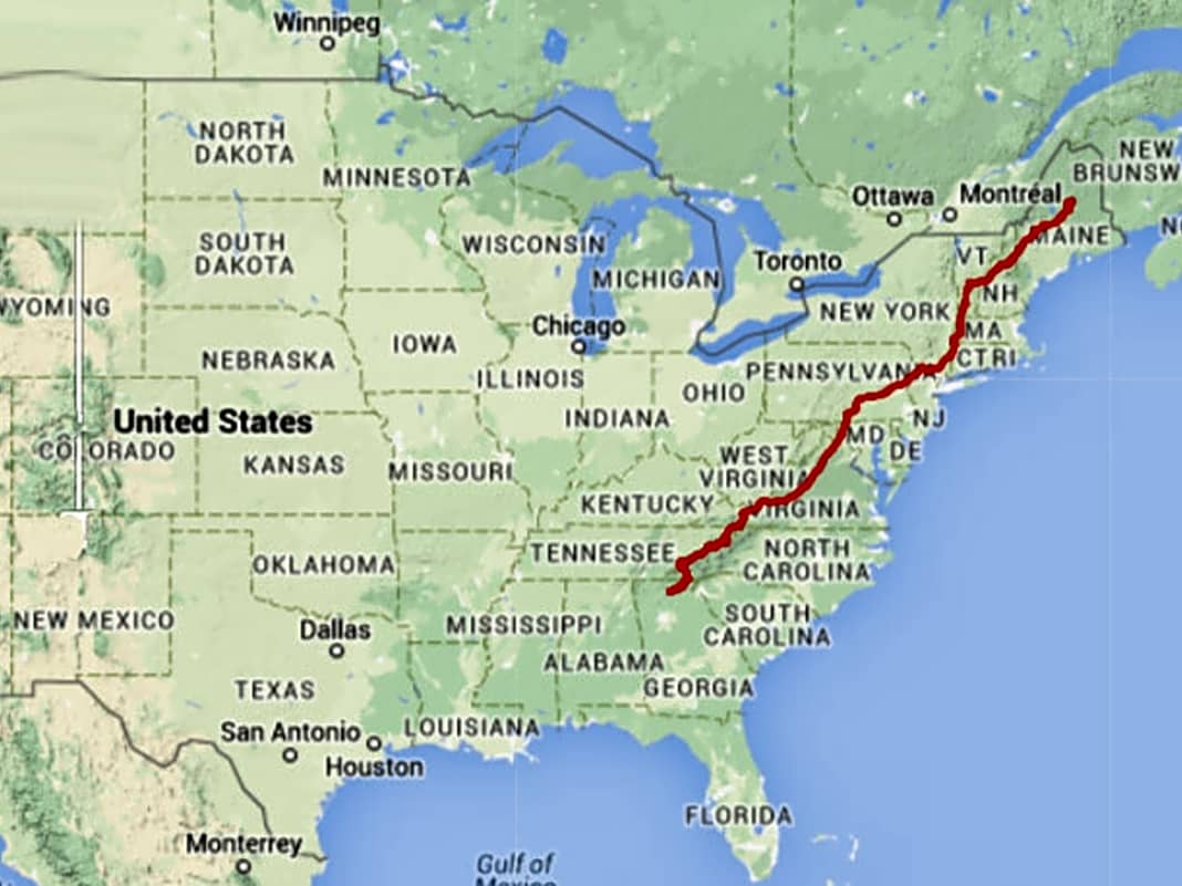 9. USA - Appalachian-Trail: 3400 Kilometer durch eines der ältesten Gebirge der Welt: Wenn die Amis etwas richtig gut können, dann ist das Big Mountain Riding. Dieser Weitwander-Trail führt durch 14 Bundesstaaten von Georgia nach Maine. www.appalachiantrail.org