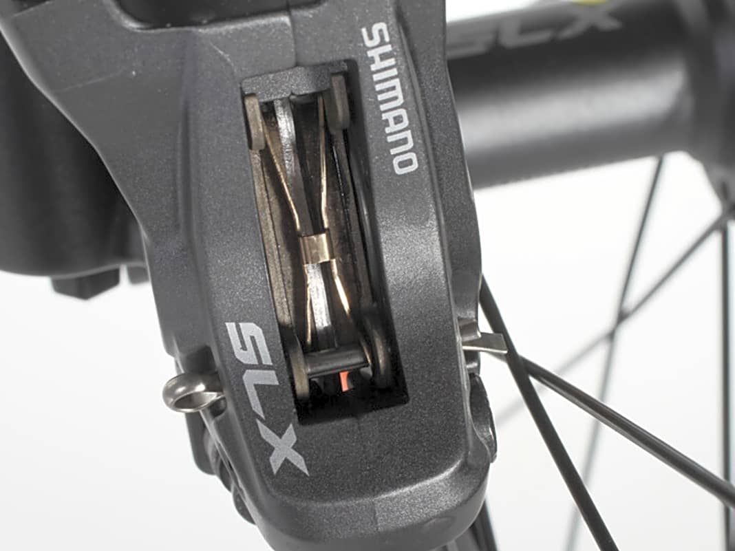 bremshebel am fahrrad kann fast bis zum anschlag gezogen werden