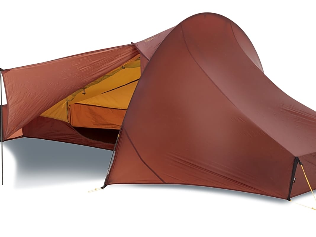 Das Zelt Telemark gibt es in Rot und in Grün.