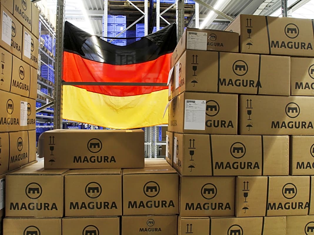 Ab geht die Post. Von Hengen aus werden die Schwabenstopper in die ganze Welt verschickt. Auf das Siegel „Made in Germany“ ist man bei Magura besonders stolz.