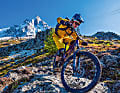 Deine Technik, das Hinterrad zu versetzen, sollte sitzen, willst Du auf den steilen, alpinen Trails rund um Chamonix Spaß haben. Gut, dass Ludo technische Spitzkehren liebt.