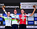 Einzelzeitfahren Frauen Elite: Gold Ellen van Dijk (Niederlande), Silber Grace Brown (Australien), Bronze Marlen Reusser (Schweiz) 