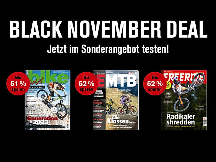 Black November Deal für MTB-Zeitschriften beim Delius Klasing Verlag
