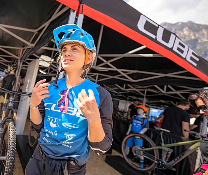 Cube Action Team-Fahrerin Hanna Steinthaler nimmt Frauen beim BIKE Festival Leogang 2022 mit auf Tour.