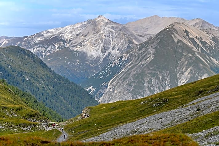   Landschaftlich eine Wucht: der Passo Alpisella, der auf dieser Etappe Richtung Bormio ansteht.