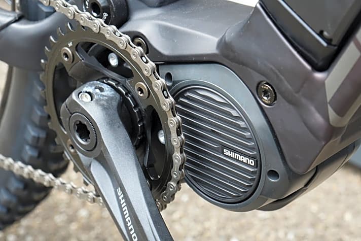   Neben den No Pogo-Modellen mit Bosch-Antrieb setzt Centurion bei den Numinis Trail E-Bikes auf den Shimano E8000-Antrieb.