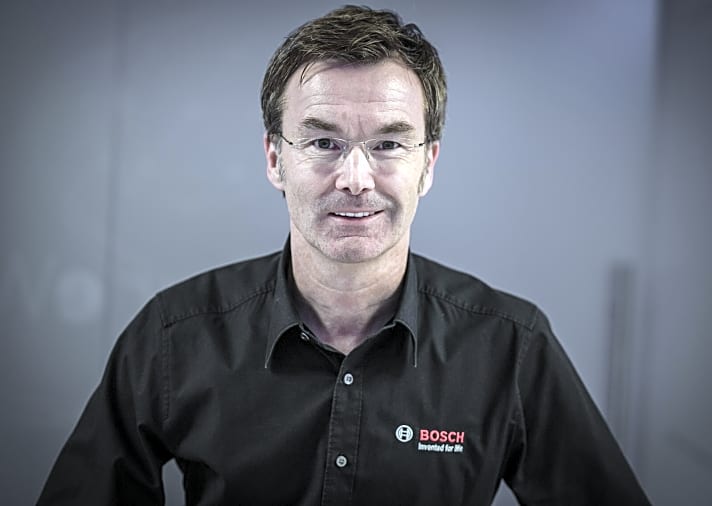   Claus Fleischer, CEO von Bosch eBike Systems, hat die Entwicklung des E-Mountainbikens von Anfang an verfolgt.