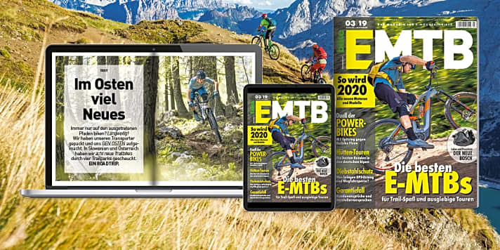   Mehr E-MTB-Neuheiten und einen ausführlichen Test des neuen Bosch-Motors lesen Sie in EMTB 3/19 – Das Magazin für E-Mountainbiker ist ab dem 6. August im Handel. Sie erhalten die neue EMTB bequem im <a href="https://www.delius-klasing.de/abo-shop/?zeitschrift=233&utm_source=emb_web&utm_medium=red_heftinfo&utm_campaign=abo_emb" target="_blank" rel="noopener noreferrer">Abo</a> , am Kiosk und darüber hinaus in unserem <a href="https://www.delius-klasing.de/emtb" target="_blank" rel="noopener noreferrer">Onlineshop</a>  und als <a href="http://digital.emtb-magazin.de/" target="_blank" rel="noopener noreferrer nofollow">Digital-Ausgabe</a>  für alle Endgeräte.
