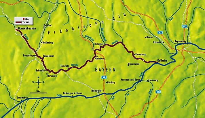 4 Tage Mountainbike-Tour entlang des Altmühltals | BIKE
