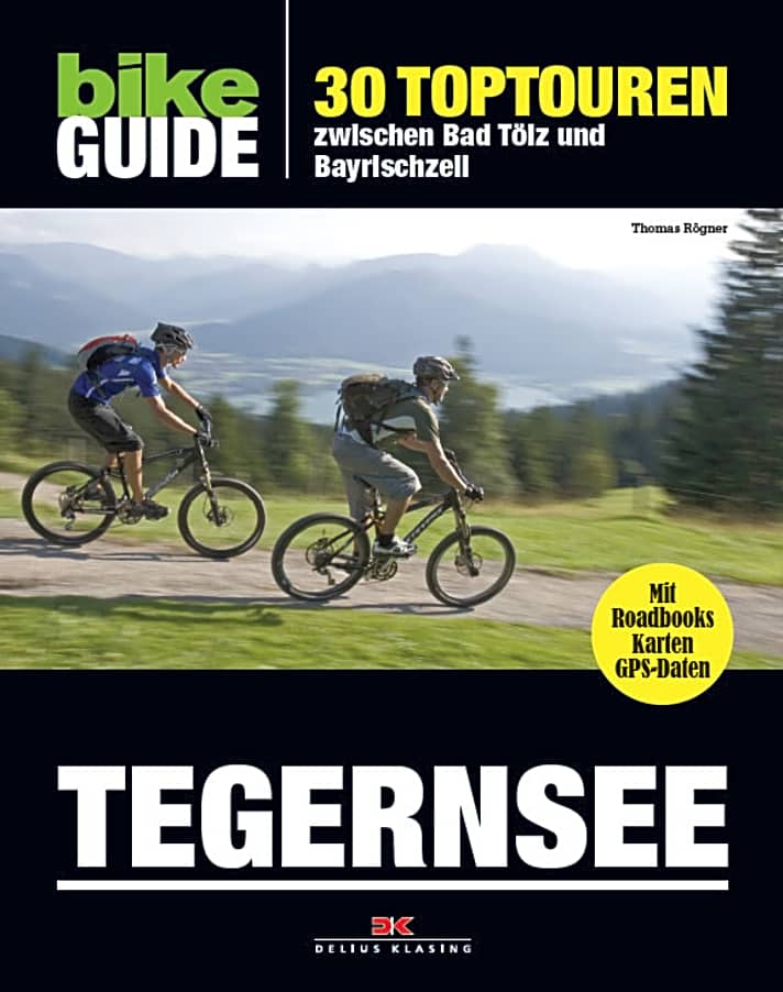   BIKE Guide Tegernsee von Thomas Rögner, erschienen bei Delius Klasing: 30 herausnehmbare Roadbooks, Höhenprofile, Karten, GPS-Daten | 29,90 Euro