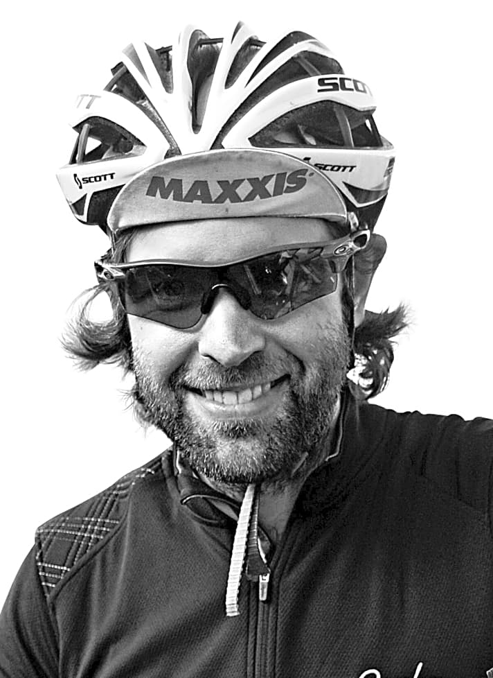   Rider: Björn Kafka (35),BIKE-Fitness-Autor : Fährt Bike seit 1987; Gewicht/Größe 82 kg/1,88 m; Fahrertyp Race/Marathon; Lieblingsrevier Norwegen