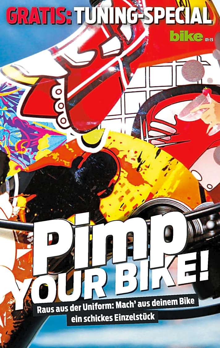   Pimp your Bike! So machen Sie aus Ihrem Bike ein Einzelstück. Das BIKE-Special zeigt auf 16 Seiten wie das geht.