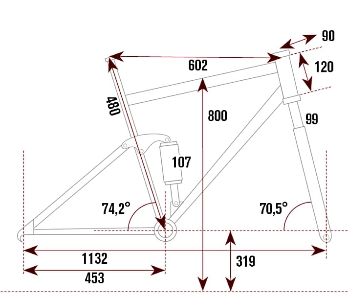   Geometrie KTM Scarp 29 Prestige Di2 2015