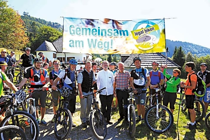   Upmove setzt sich für die Legalisierung des Mountainbikens in Österreich ein.