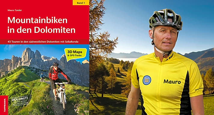   Der Autor Mauro Tumler: Seit mehr als 30 Jahren ist der Feuerwehrmann aus Meran in seiner Freizeit in den Dolomiten unterwegs. In seinem Buch stellt er 43 Dolomiten-Touren auf 3D-Karten mit GPS-Daten vor. Preis: 19,90 Euro, Tappeiner Verlag, Infos: <a href="http://www.trailsucht.de/" target="_blank" rel="noopener noreferrer nofollow">www.trailsucht.de</a>