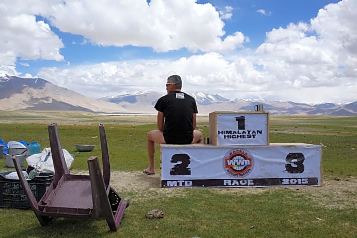   Warten auf die Sieger irgendwo in dünner Luft in der indischen Provinz Ladakh.