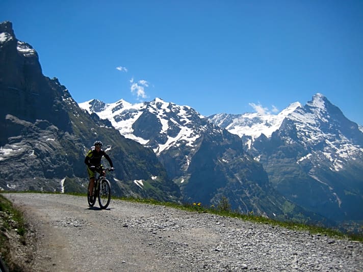   Der Weg vom Bodensee zum Genfersee verläuft quer durch das Schweizer Mittelland und entlang des Alpennordhangs, vorbei an unzähligen bekannten und versteckten Naturschönheiten. Hier der Panaorama-Blick von der Großen Scheidegg.