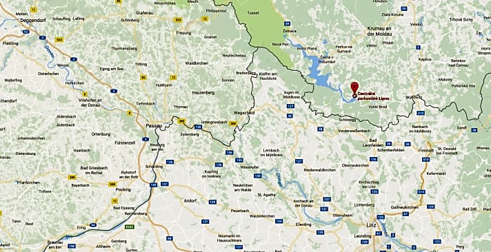   Lipno erreicht man von Passau in 1,5 Stunden, von Linz ist man mit dem Auto in einer Stunde dort.