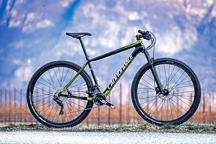   Unser Testbike: das Cannondale F-Si Carbon 5