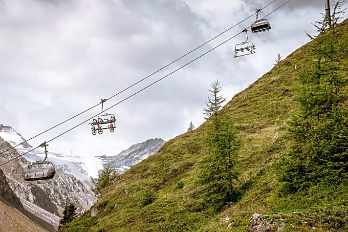   Seit 2018 führt die Langeggbahn auf 2666 Metern Höhe zum Einstieg der spektakulären OLLWEITE Line.