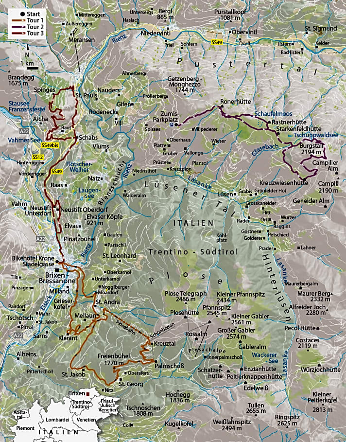 Südtirol: Die drei schönsten Trail-Touren in Brixen | BIKE