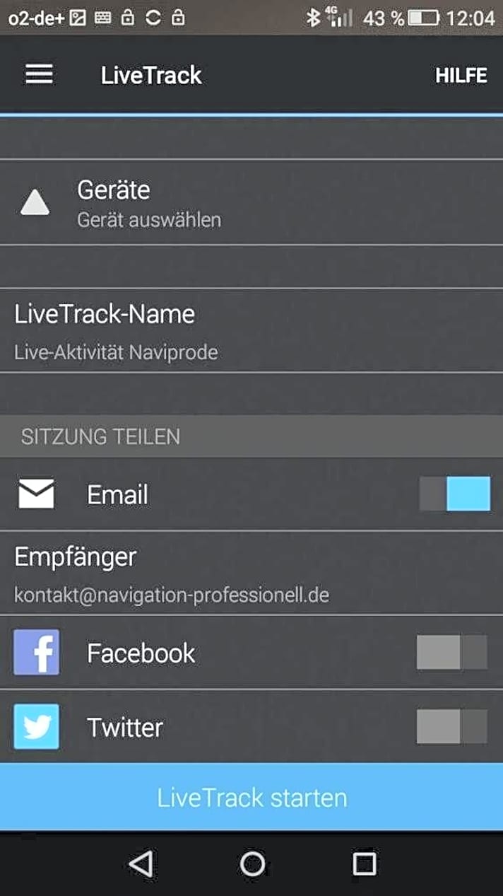   Der Edge 830 bietet Live-Tracking über die App: Durch eine Einladung erhalten Freunde einen Link und können die Fahrt am Bildschirm verfolgen – sofern das Smartphone Empfang hat.