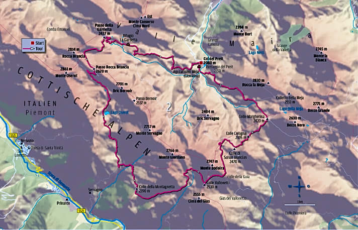   Die MTB-Umrundung des Monte Servagno im Piemont hält Panorama-Trails bereit.