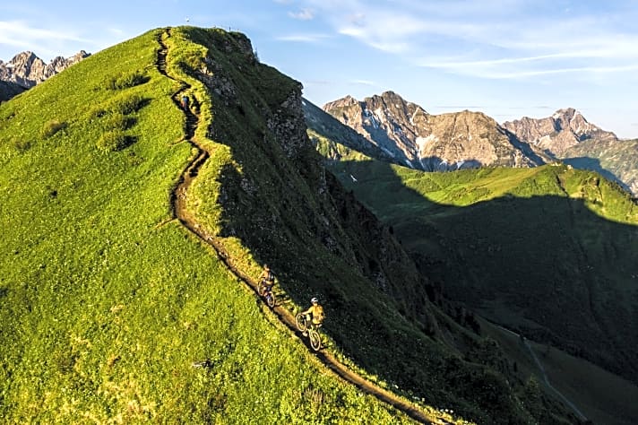   Vor allem Trails in den Bayerischen Alpen sind von Sperrungen bedroht.
