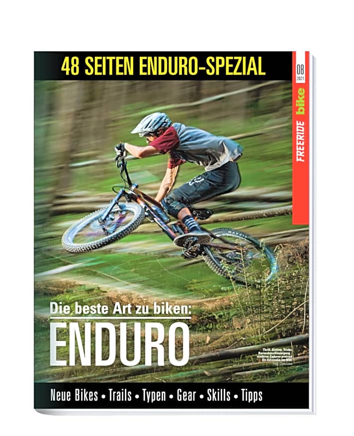   48 Seiten extra: Das Enduro-Spezial in BIKE 8/2021