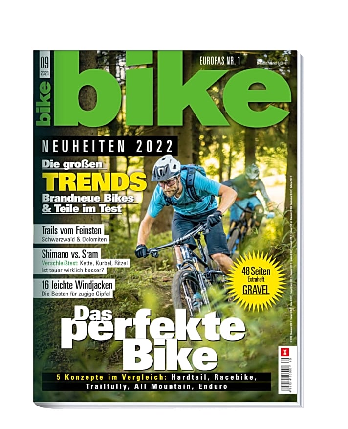   Mehr 2022er MTB-Neuheiten sowie erste Tests der neuen Bikes lesen Sie in BIKE 9/2021 – jetzt im Handel. Bestellen Sie sich das gedruckte <a href="https://www.delius-klasing.de/bike" target="_blank" rel="noopener noreferrer">Heft versandkostenfrei nach Hause</a>  oder lesen Sie die Digital-Ausgabe in der BIKE App für <a href="https://itunes.apple.com/de/app/bike-das-mountainbike-magazin/id447024106?mt=8" target="_blank" rel="noopener noreferrer nofollow">iOS</a>  oder <a href="https://play.google.com/store/apps/details?id=com.pressmatrix.bikeapp" target="_blank" rel="noopener noreferrer nofollow">Android</a> . Besonders günstig und bequem erleben Sie die <a href="http://www.delius-klasing.de/bike-lesen-wie-ich-will?utm_campaign=abo_2020_6_bik_lesen-wie-ich-will&utm_medium=display&utm_source=BIKEWebsite" target="_blank" rel="noopener noreferrer">BIKE im Abo</a> .