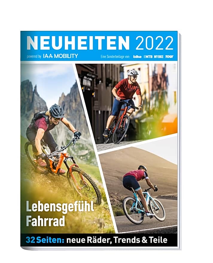   Jetzt in der EMTB: das 32-Seiten-Special "Neuheiten 2022" mit den spannendsten Fahrrad-Trends der IAA Mobility