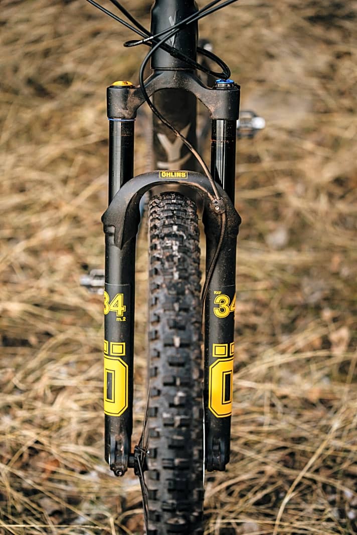   An leichten, sportlichen Trailbikes - Stichwort Down-Country - sollte die neue Öhlins RXF 34 eine gute Figur machen.