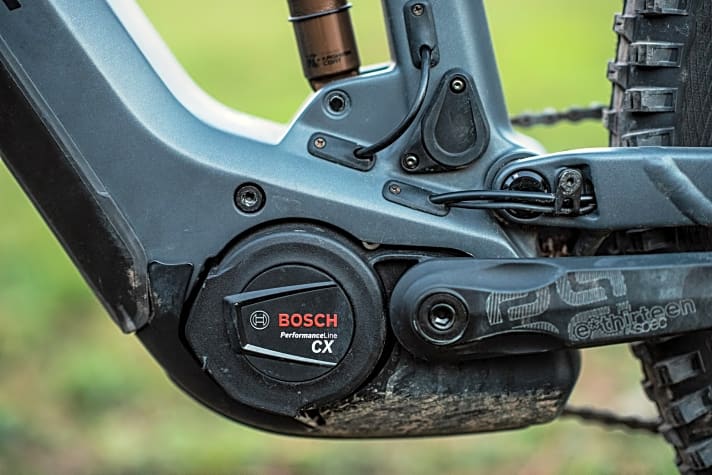   Der Bosch Performance CX E-Bike-Motor gilt mit seinem progressiven E-MTB-Modus als Benchmark für sportliche Uphills.