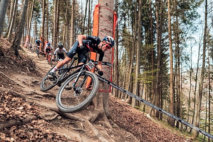  Wechselt das erste Mal in dieser Saison vom Rennrad aufs Mountainbike: Olympiasieger Tom Pidock wird in Albstadt und eine Woche später in Nove Mesto am Start stehen.