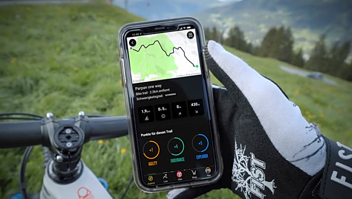   Die Bike Kingdom App steuert sanft den Bike-Verkehr, indem sie Routen vorschlägt, die aktuell weniger befahren werden.