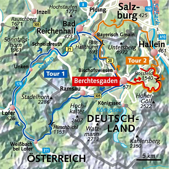 Anstiege in Deutschland: Rossfeld Panoramastraße - Rossfeld