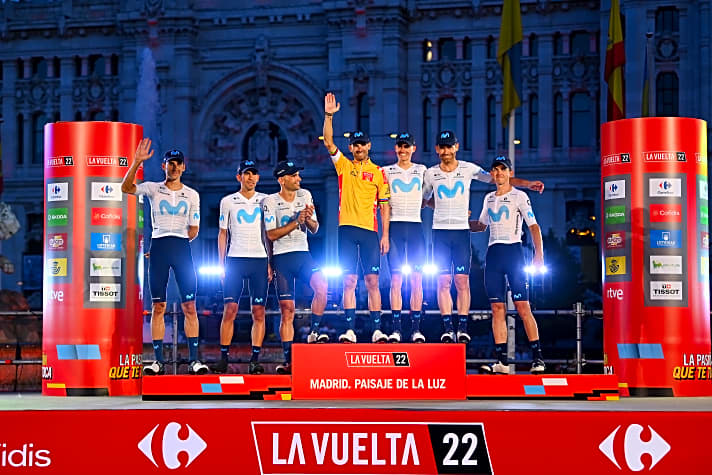 Alejandro Valverde stand in Madrid ein letztes Mal auf dem Podium der Vuelta