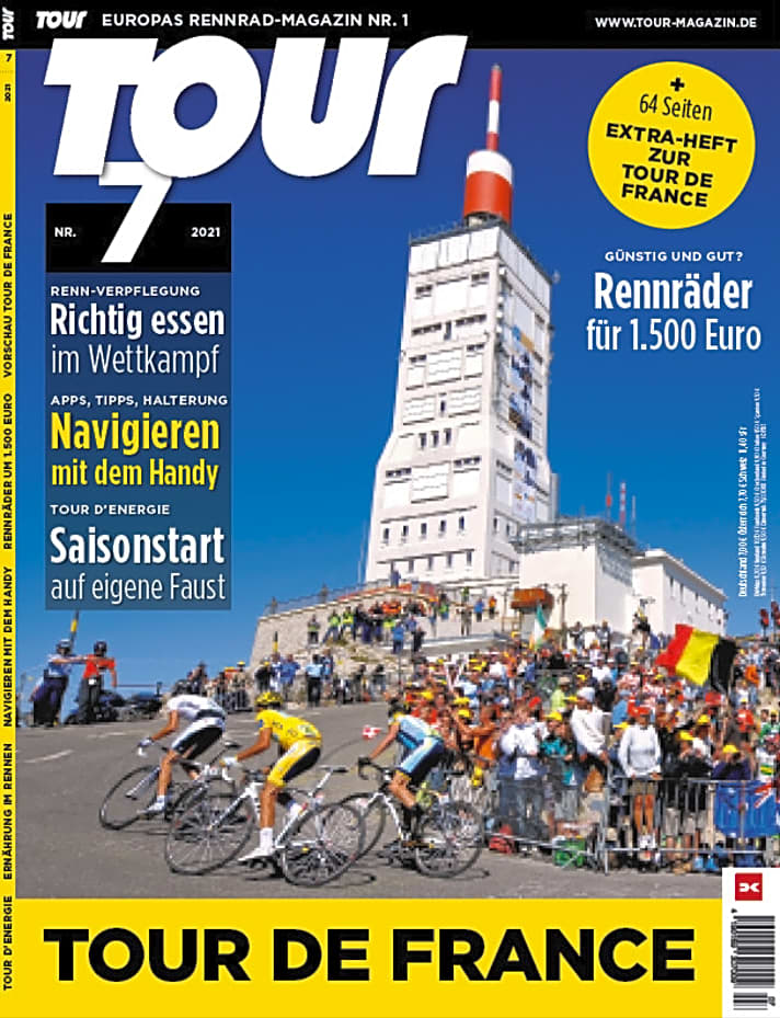  Alle wichtigen Informationen rund um die Tour de France 2021 finden Sie in unserem Spezial mit 64 Extra-Seiten in TOUR 7 / 2021, auch als Digitalausgabe erhältlich.