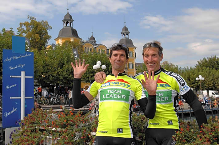   Meister über 50: Toni Schreiber (links) und Max Pritzl, die Grand-Masters-Sieger der TOUR Trans-Austria 2008 