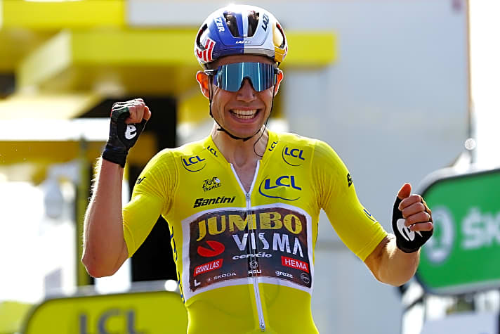 Auf der 4. Etappe feierte Wout van Aert seinen ersten Etappensieg bei der Tour de France 2022