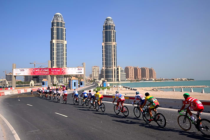 Rennen mit kaum Zuschauern: die Rad-WM in Katar 2016