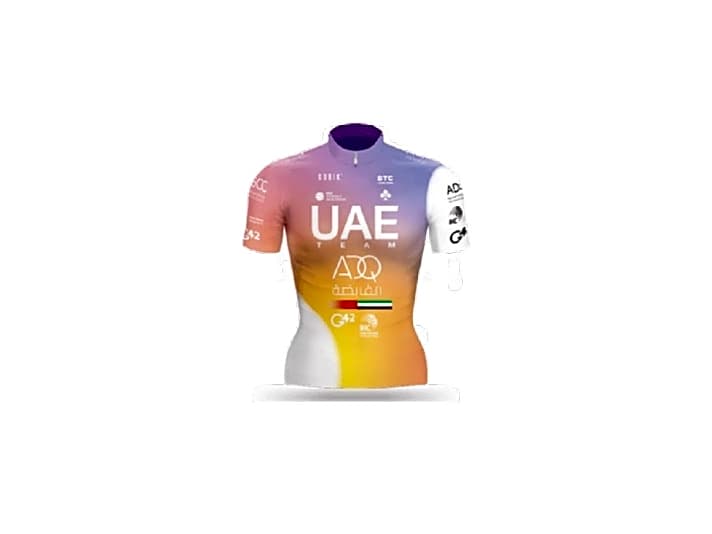Das Trikot vom Team UAE Team ADQ