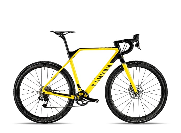   Für Profis: Das Canyon Inflite CF SLX 9.0 ist das Top-Modell von Canyons Cyclocross-Reihe. Kostenpunkt für den mit Sram Red eTap ausgestatten Carbon-Cyclocross-Bike: 4599 Euro.