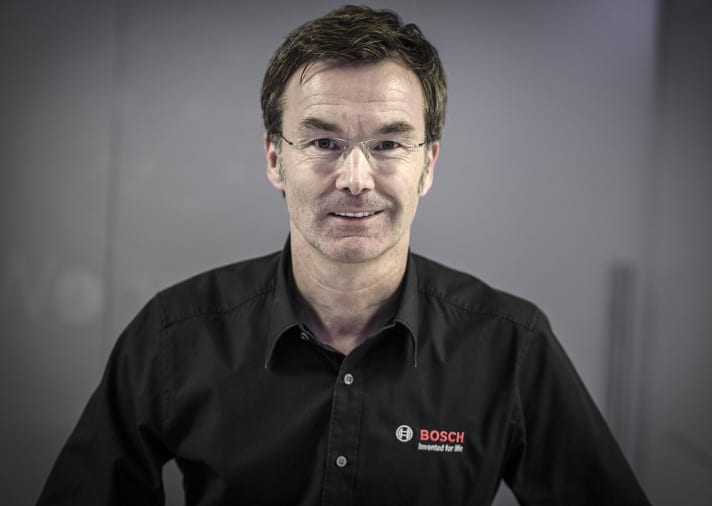   Claus Fleischer, CEO von Bosch eBike Systems, hat die Entwicklung des E-Mountainbikens von Anfang an verfolgt.
