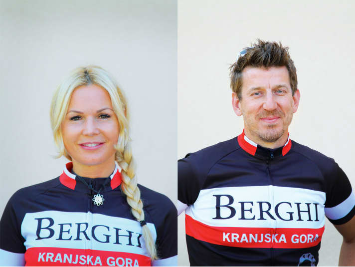   Slowenien: Kranjska Gora - Martina Culiberg (Pensionsbesitzerin) und Jure Culiberg (Bikepark-Leiter)