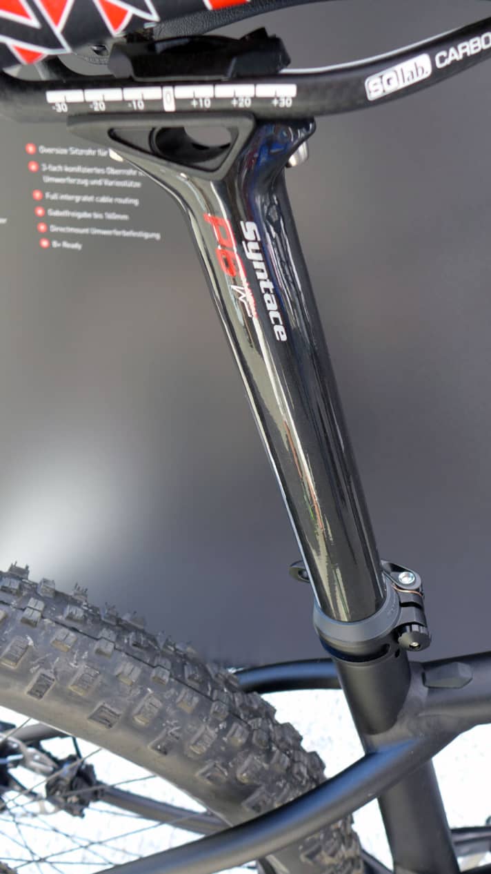   Wie in allen Liteville-Mountainbikes misst die Sattelstütze im H-3 34,9 Millimeter.