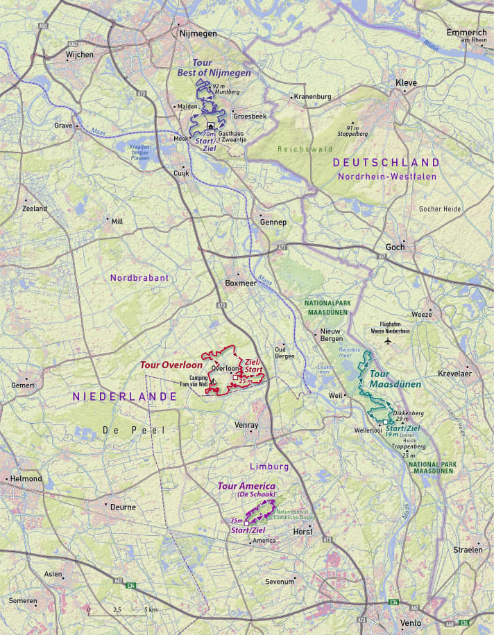 Nederland: De MTB tochten van Limburg