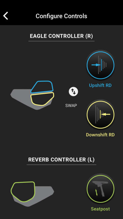   Wer will, kann die App von Sram nutzen, um die Controller-Belegung zu ändern und gewonnene Daten einzusehen.